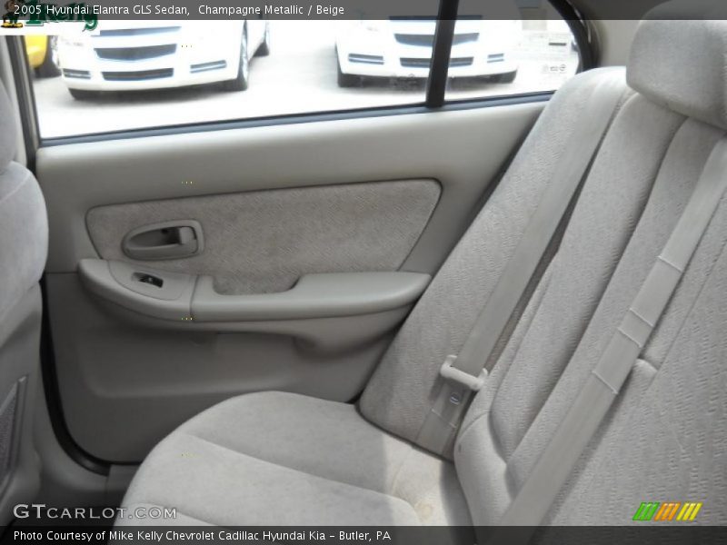 Champagne Metallic / Beige 2005 Hyundai Elantra GLS Sedan