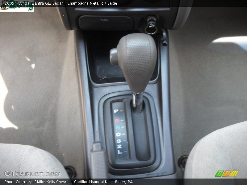 Champagne Metallic / Beige 2005 Hyundai Elantra GLS Sedan