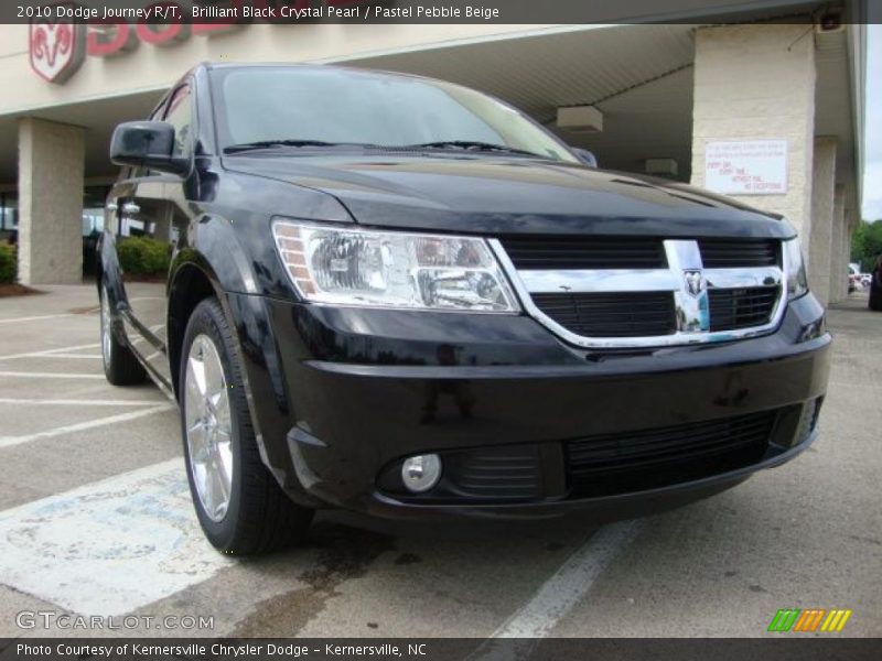 Brilliant Black Crystal Pearl / Pastel Pebble Beige 2010 Dodge Journey R/T
