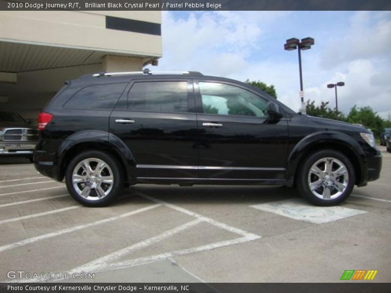 Brilliant Black Crystal Pearl / Pastel Pebble Beige 2010 Dodge Journey R/T