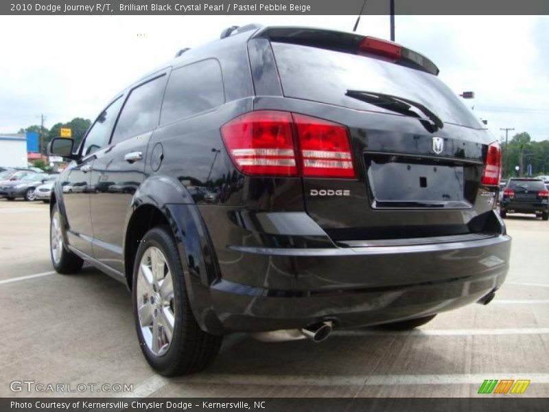 Brilliant Black Crystal Pearl / Pastel Pebble Beige 2010 Dodge Journey R/T