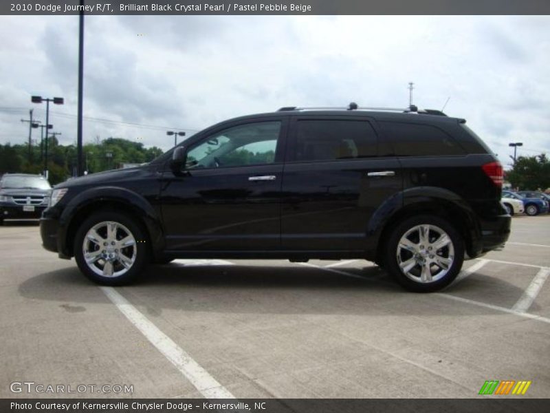 Brilliant Black Crystal Pearl / Pastel Pebble Beige 2010 Dodge Journey R/T
