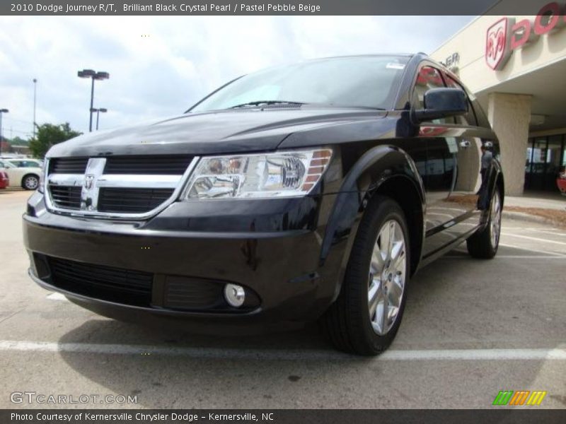 Brilliant Black Crystal Pearl / Pastel Pebble Beige 2010 Dodge Journey R/T