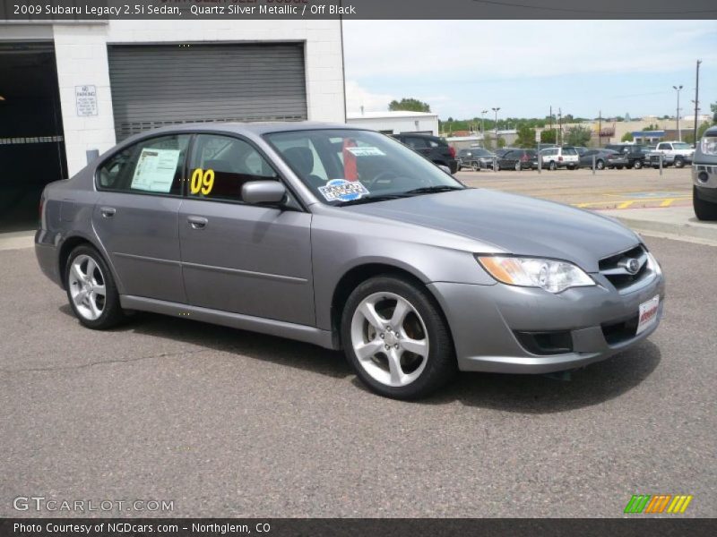 Quartz Silver Metallic / Off Black 2009 Subaru Legacy 2.5i Sedan