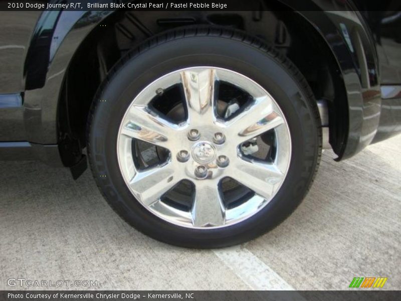 Brilliant Black Crystal Pearl / Pastel Pebble Beige 2010 Dodge Journey R/T