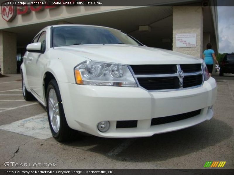 Stone White / Dark Slate Gray 2010 Dodge Avenger R/T