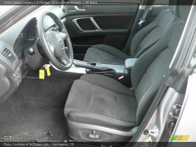 Quartz Silver Metallic / Off Black 2009 Subaru Legacy 2.5i Sedan