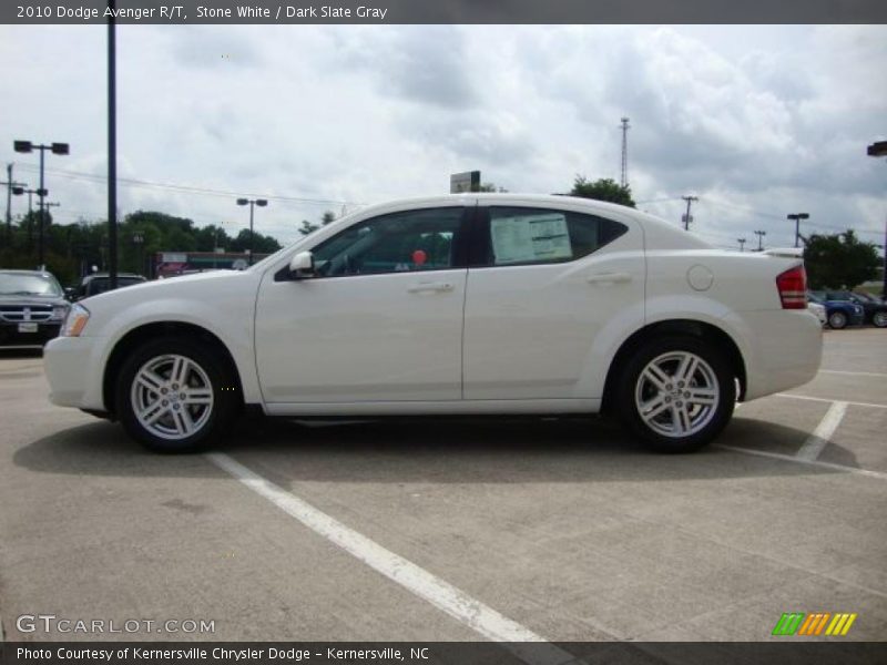 Stone White / Dark Slate Gray 2010 Dodge Avenger R/T