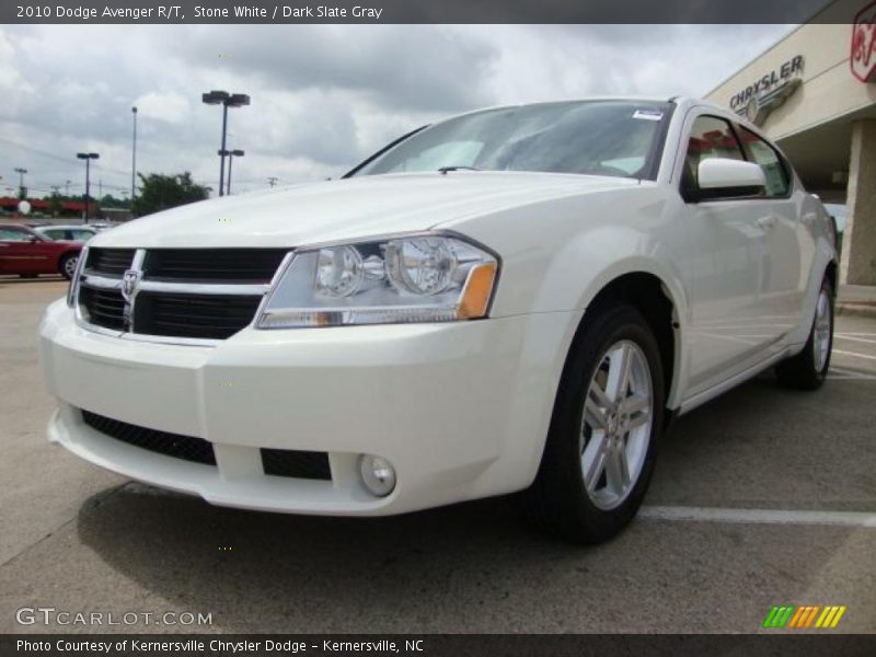 Stone White / Dark Slate Gray 2010 Dodge Avenger R/T