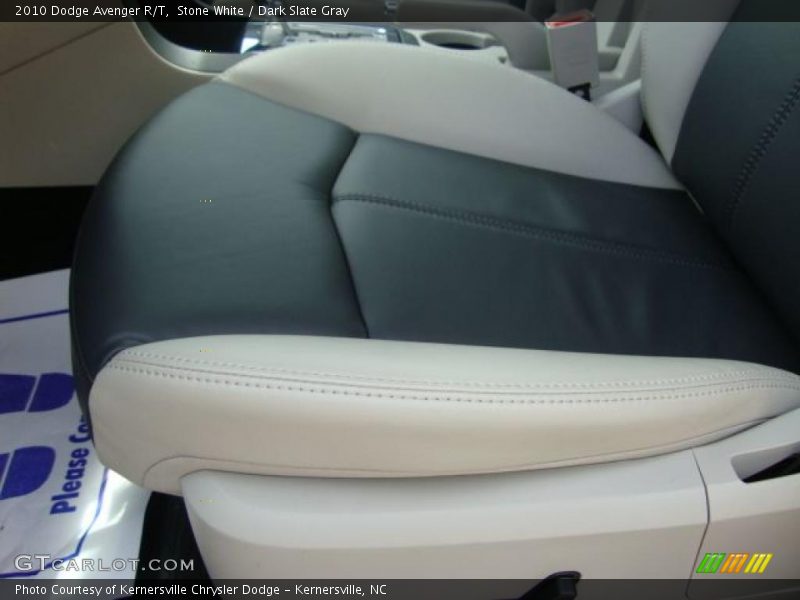 Stone White / Dark Slate Gray 2010 Dodge Avenger R/T