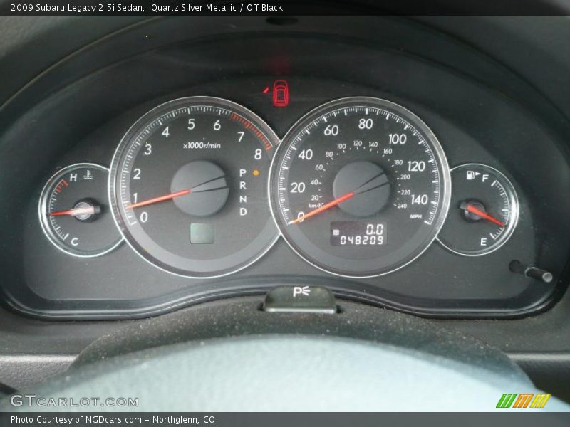 Quartz Silver Metallic / Off Black 2009 Subaru Legacy 2.5i Sedan