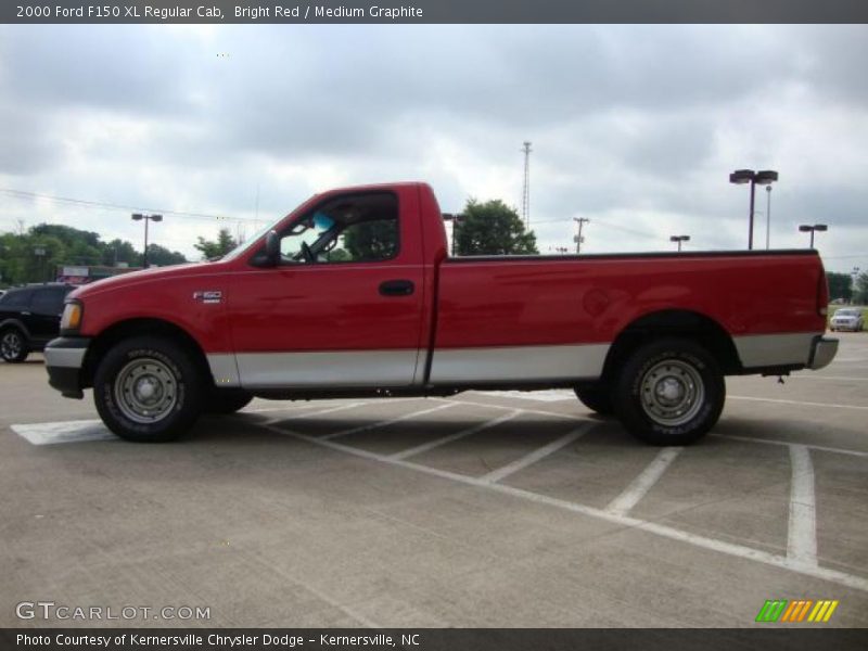 Bright Red / Medium Graphite 2000 Ford F150 XL Regular Cab