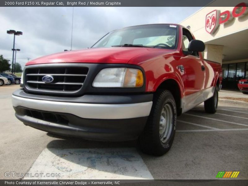 Bright Red / Medium Graphite 2000 Ford F150 XL Regular Cab