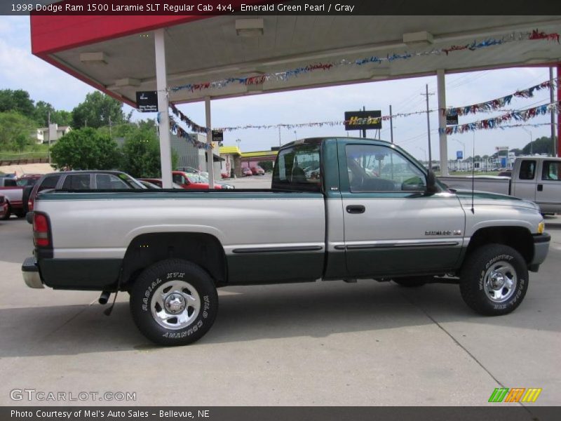 Emerald Green Pearl / Gray 1998 Dodge Ram 1500 Laramie SLT Regular Cab 4x4