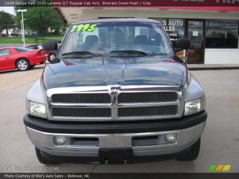 Emerald Green Pearl / Gray 1998 Dodge Ram 1500 Laramie SLT Regular Cab 4x4