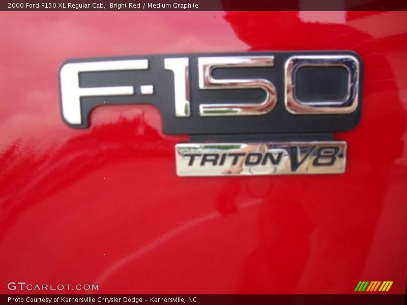 Bright Red / Medium Graphite 2000 Ford F150 XL Regular Cab