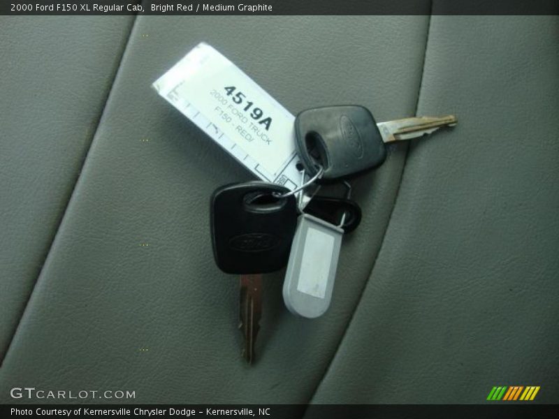 Bright Red / Medium Graphite 2000 Ford F150 XL Regular Cab