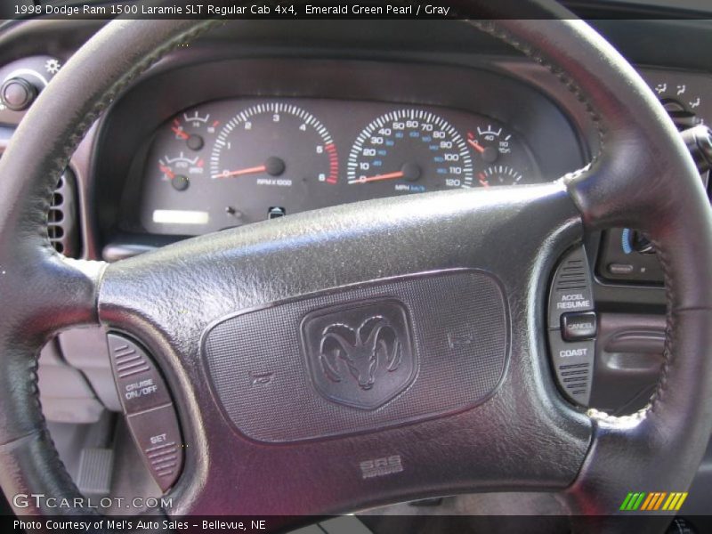 Emerald Green Pearl / Gray 1998 Dodge Ram 1500 Laramie SLT Regular Cab 4x4