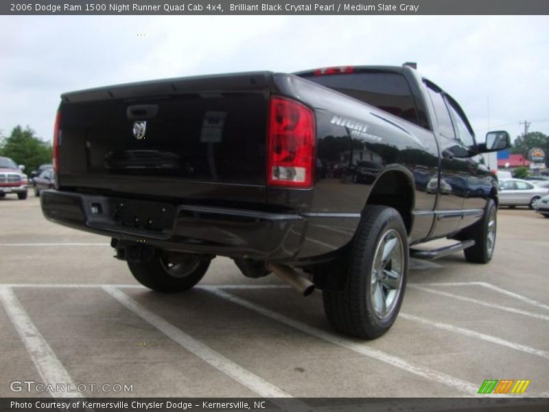 Brilliant Black Crystal Pearl / Medium Slate Gray 2006 Dodge Ram 1500 Night Runner Quad Cab 4x4