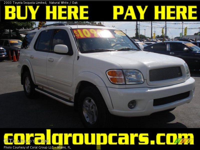 Natural White / Oak 2003 Toyota Sequoia Limited