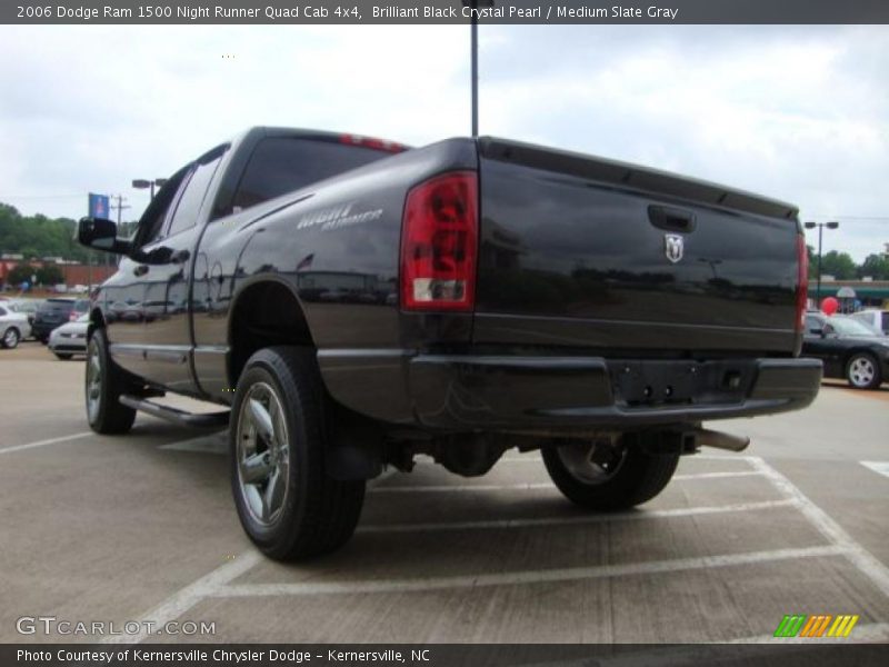 Brilliant Black Crystal Pearl / Medium Slate Gray 2006 Dodge Ram 1500 Night Runner Quad Cab 4x4