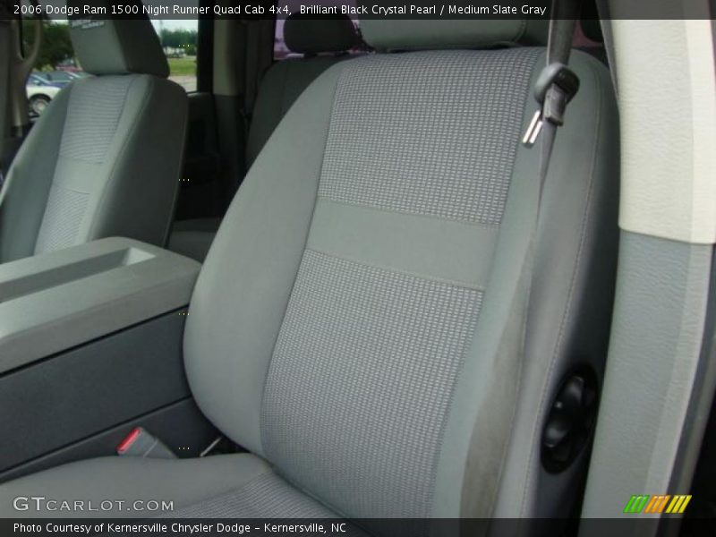 Brilliant Black Crystal Pearl / Medium Slate Gray 2006 Dodge Ram 1500 Night Runner Quad Cab 4x4