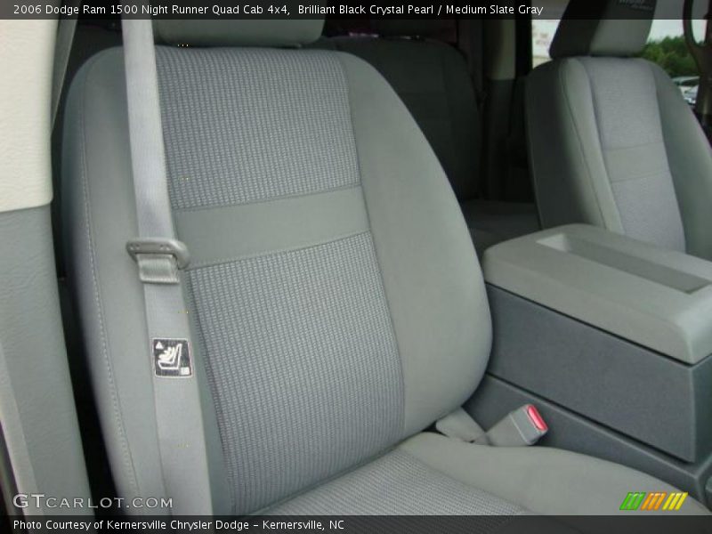 Brilliant Black Crystal Pearl / Medium Slate Gray 2006 Dodge Ram 1500 Night Runner Quad Cab 4x4