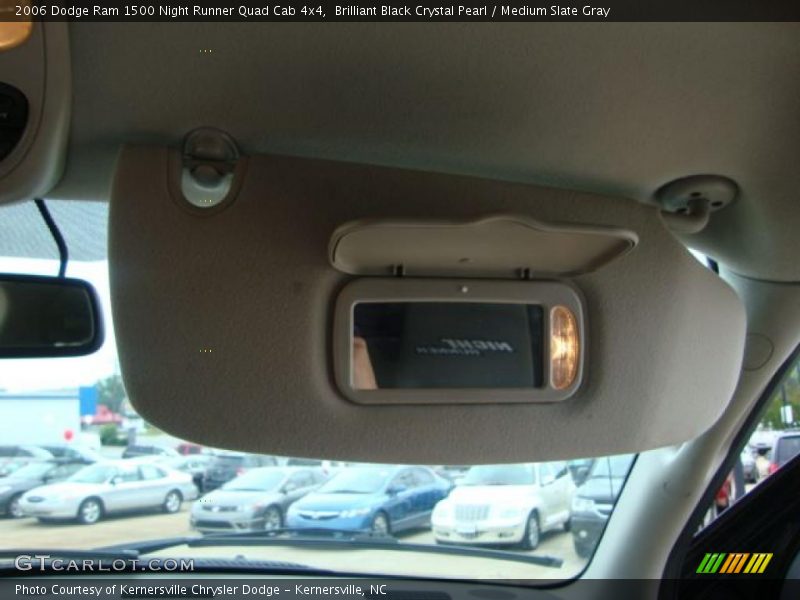 Brilliant Black Crystal Pearl / Medium Slate Gray 2006 Dodge Ram 1500 Night Runner Quad Cab 4x4