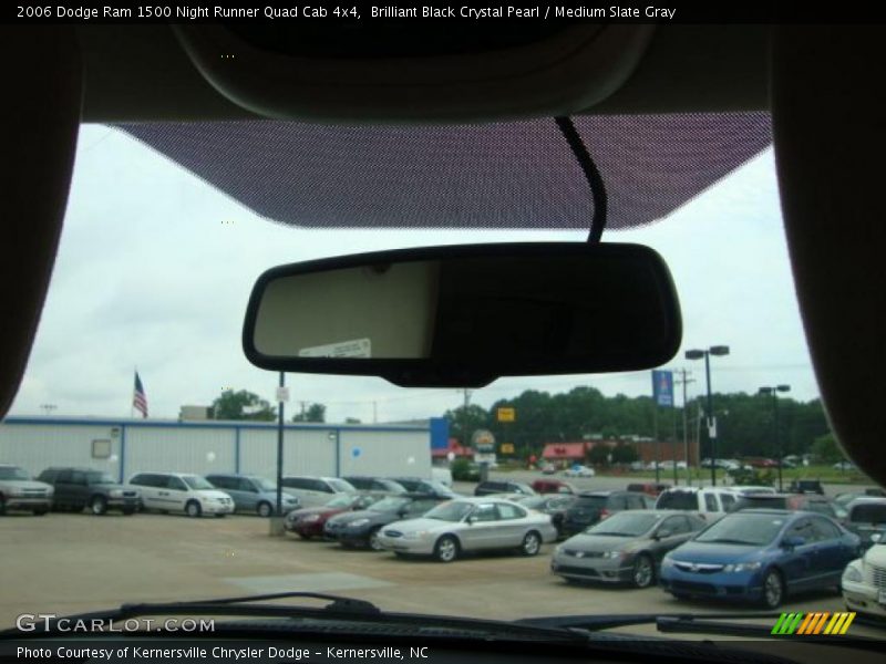 Brilliant Black Crystal Pearl / Medium Slate Gray 2006 Dodge Ram 1500 Night Runner Quad Cab 4x4