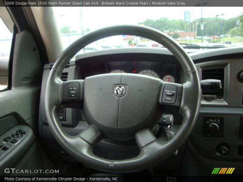 Brilliant Black Crystal Pearl / Medium Slate Gray 2006 Dodge Ram 1500 Night Runner Quad Cab 4x4