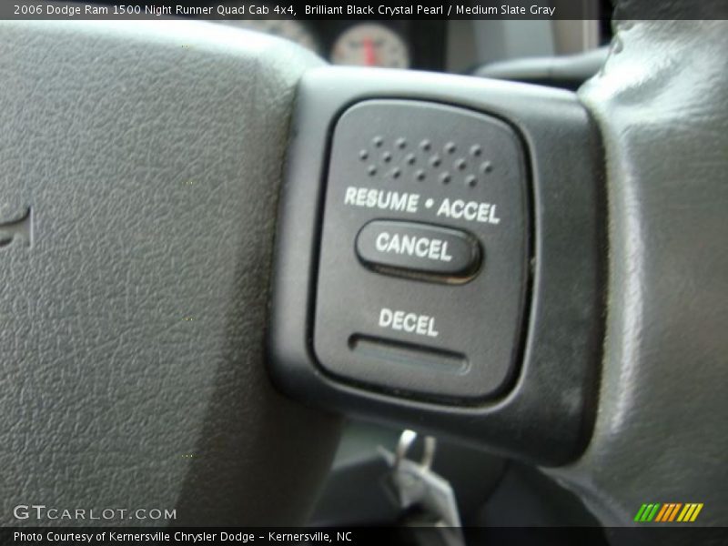 Brilliant Black Crystal Pearl / Medium Slate Gray 2006 Dodge Ram 1500 Night Runner Quad Cab 4x4