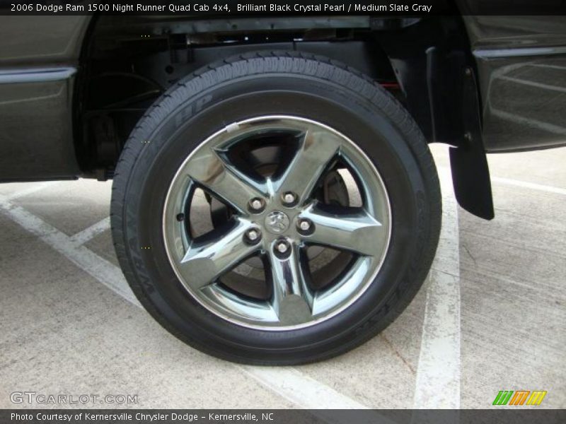 Brilliant Black Crystal Pearl / Medium Slate Gray 2006 Dodge Ram 1500 Night Runner Quad Cab 4x4