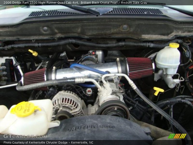Brilliant Black Crystal Pearl / Medium Slate Gray 2006 Dodge Ram 1500 Night Runner Quad Cab 4x4