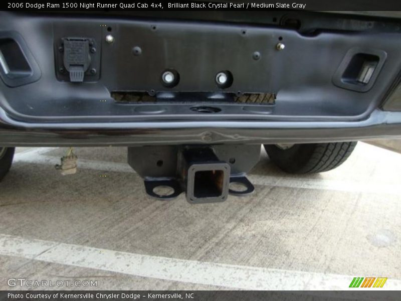 Brilliant Black Crystal Pearl / Medium Slate Gray 2006 Dodge Ram 1500 Night Runner Quad Cab 4x4