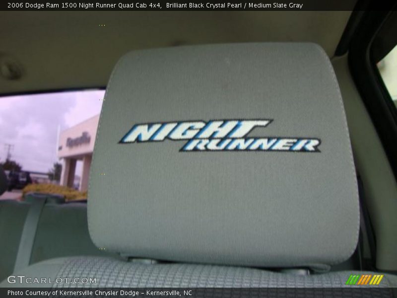Brilliant Black Crystal Pearl / Medium Slate Gray 2006 Dodge Ram 1500 Night Runner Quad Cab 4x4