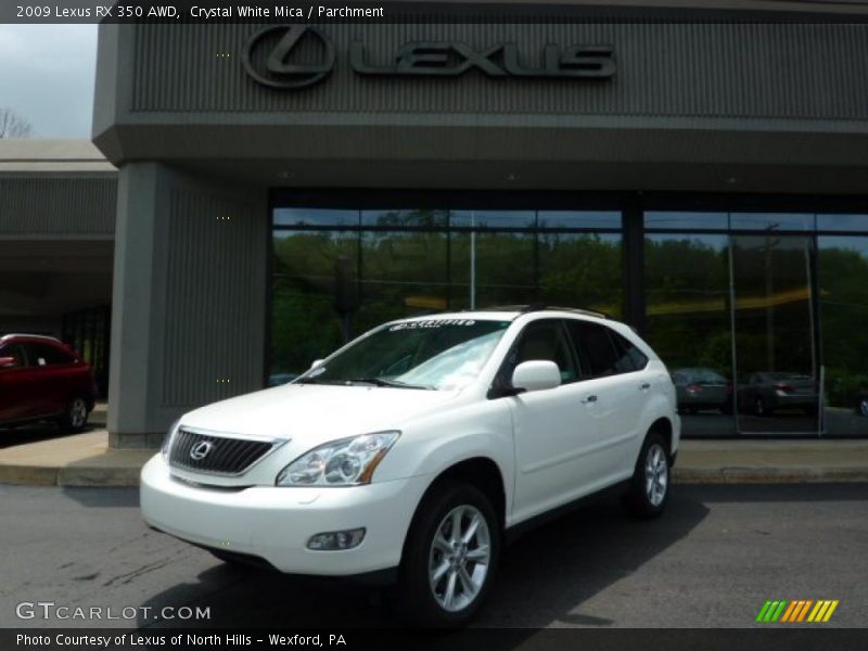 Crystal White Mica / Parchment 2009 Lexus RX 350 AWD