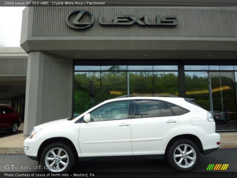 Crystal White Mica / Parchment 2009 Lexus RX 350 AWD