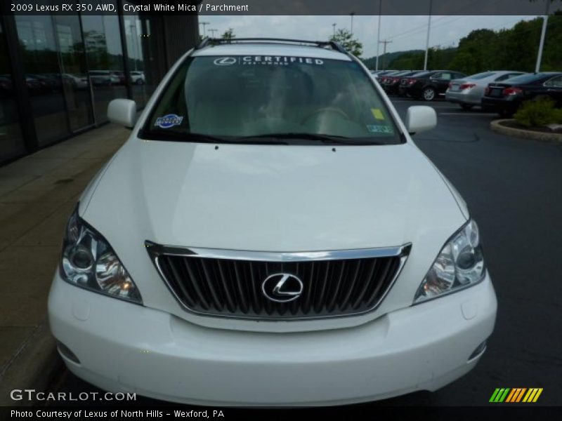Crystal White Mica / Parchment 2009 Lexus RX 350 AWD