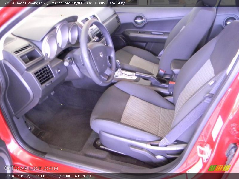 Inferno Red Crystal Pearl / Dark Slate Gray 2009 Dodge Avenger SE