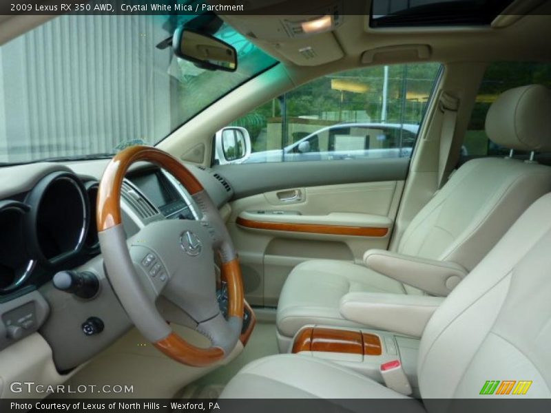 Crystal White Mica / Parchment 2009 Lexus RX 350 AWD