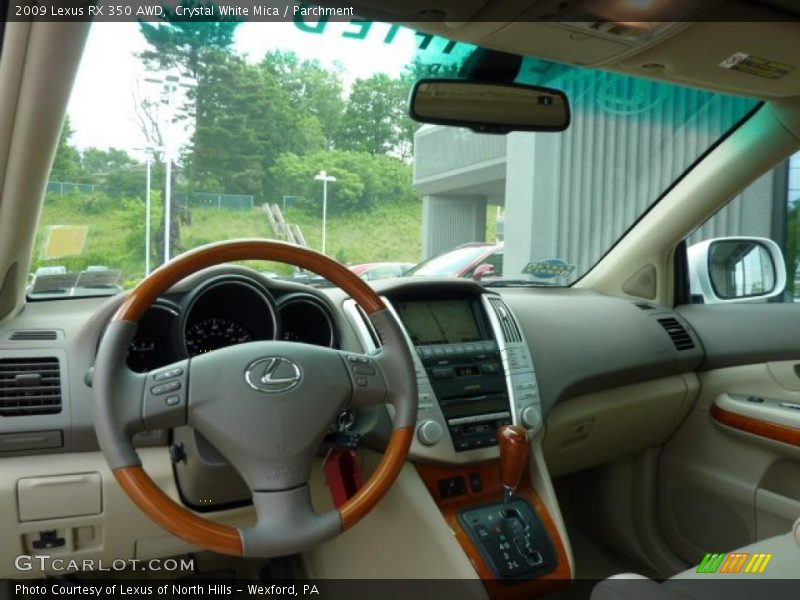 Crystal White Mica / Parchment 2009 Lexus RX 350 AWD