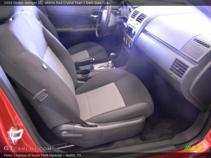 Inferno Red Crystal Pearl / Dark Slate Gray 2009 Dodge Avenger SE