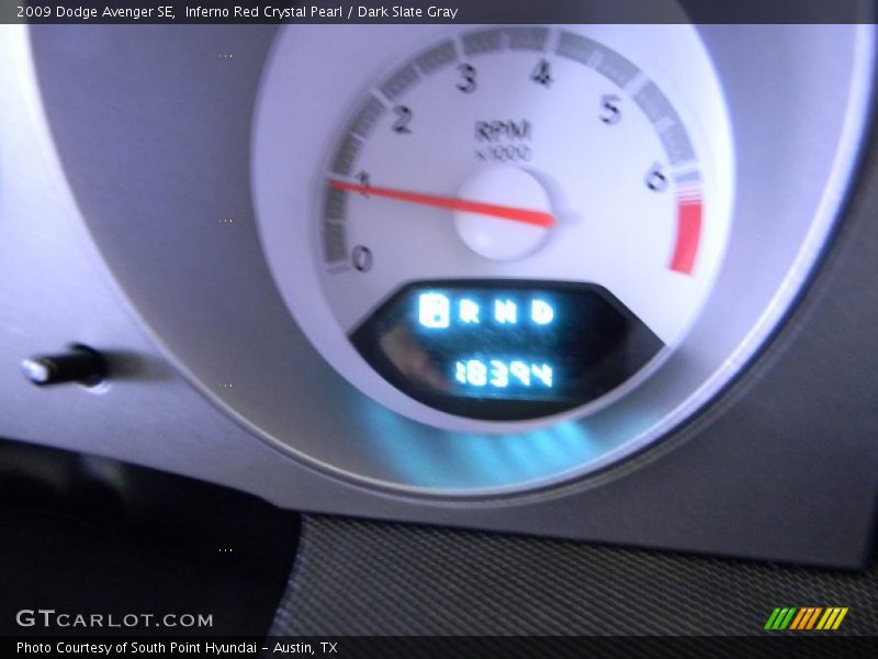 Inferno Red Crystal Pearl / Dark Slate Gray 2009 Dodge Avenger SE