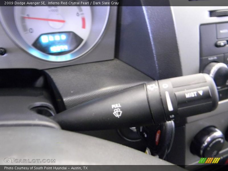 Inferno Red Crystal Pearl / Dark Slate Gray 2009 Dodge Avenger SE