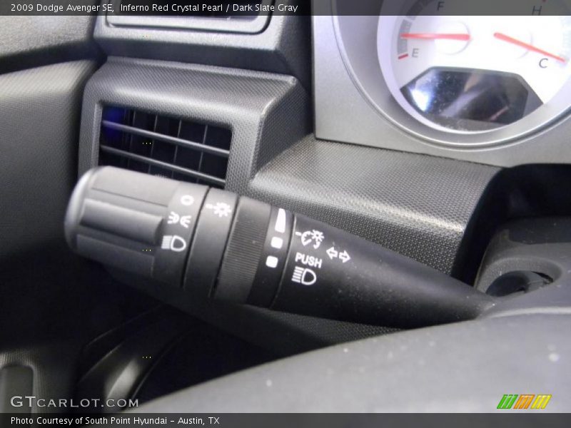 Inferno Red Crystal Pearl / Dark Slate Gray 2009 Dodge Avenger SE