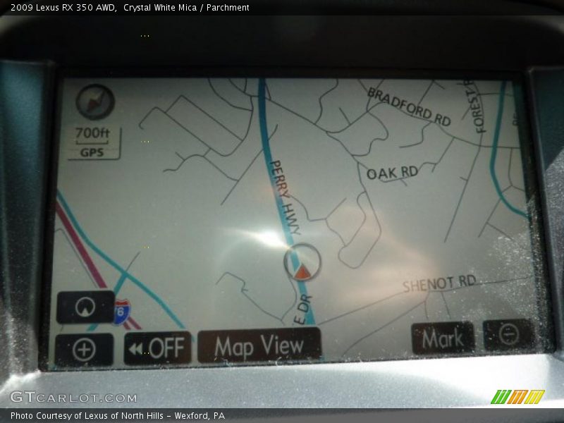 Crystal White Mica / Parchment 2009 Lexus RX 350 AWD