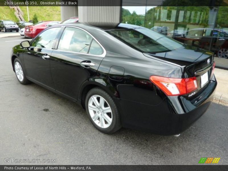 Obsidian Black / Black 2009 Lexus ES 350