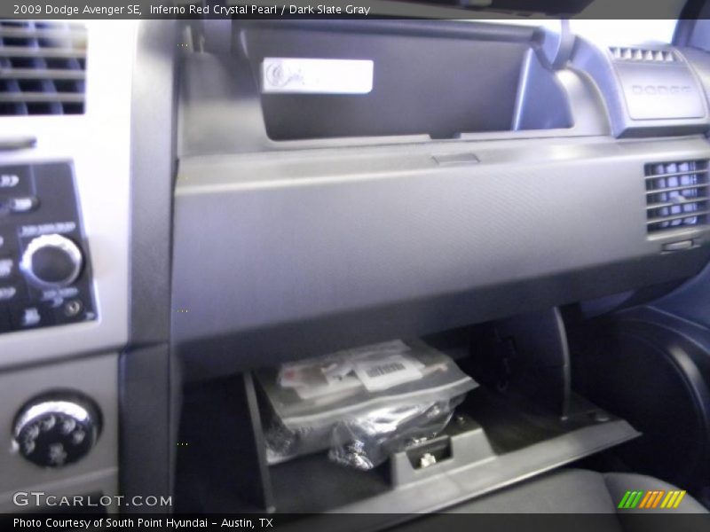 Inferno Red Crystal Pearl / Dark Slate Gray 2009 Dodge Avenger SE