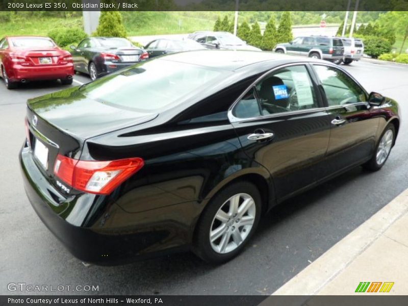 Obsidian Black / Black 2009 Lexus ES 350