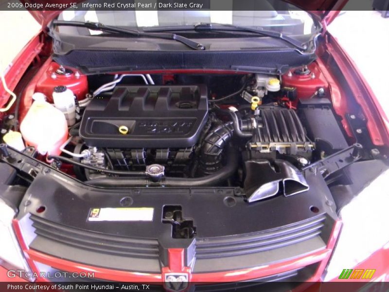 Inferno Red Crystal Pearl / Dark Slate Gray 2009 Dodge Avenger SE